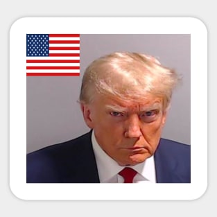 trump mugshot Sticker